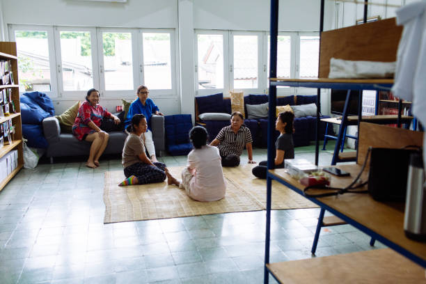 Relaxation workshop and calm community space